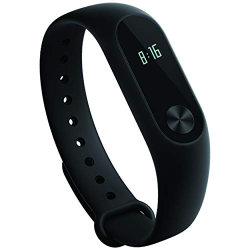 Xiaomi MGW4024GL Mi Band 2 Miband with OLED Display Wristband Bracelet Smart Heart Rate Fitness Activity Tracker 20 Days Standby Time, Black