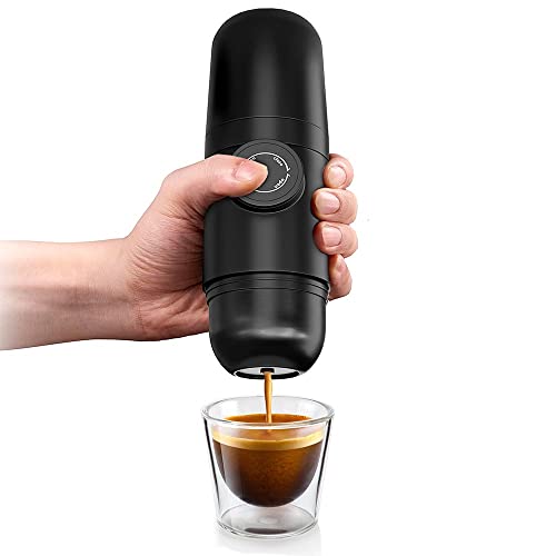 ESSSO Portable Espresso Machine and Coffee Hand Maker, Mini Handheld Size Perfect for Camping, Hand Coffee Maker - Travel Gadgets