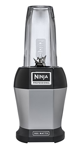 Ninja Nutri Pro Compact Personal Blender, with 18 Oz. and 24 Oz. To Go Cups, in a Black and Silver Finish