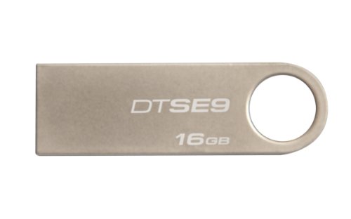 Kingston Digital DataTraveler SE9 16GB USB 2.0 (DTSE9H/16GBZET),Silver