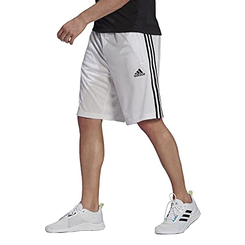 adidas mens Designed to Move 3-Stripes Short White/Black Medium