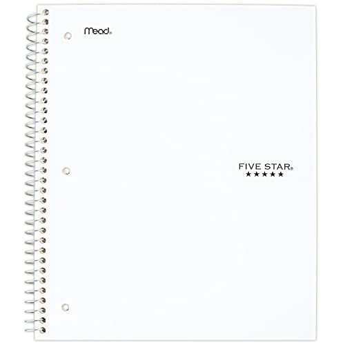 Five Star Spiral Notebook, 3-Subject, Wide Ruled Paper, 10-1/2' x 8', 150 Sheets, Harvest Yellow (930011CJ1)