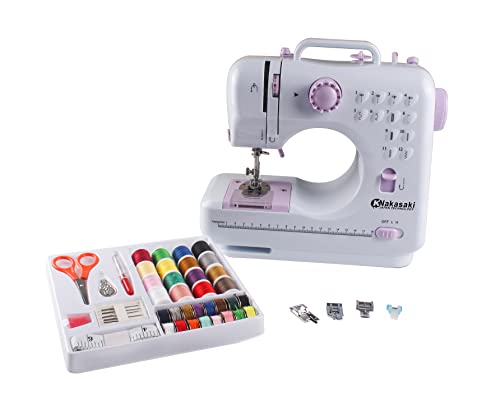 Portable 2 Stitches Sewing Machine With Lamp And Pedal Cutter - Small Appliances - 2 Speeds, Sewing Kit