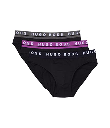 Hugo Boss BOSS Brief 3-Pack Stretch Cotton Black/Black/Black 1 LG