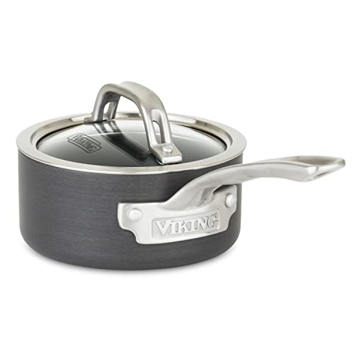 Viking Hard Anodized Nonstick Sauce Pan, 1 Cookware, 1 Quart, Gray