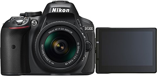 Nikon D5300 Digital SLR Camera - Black (24.2 MP, AF-P 18-55mm VR Lens Kit) 3-Inch LCD Screen - International Version (No Warranty)