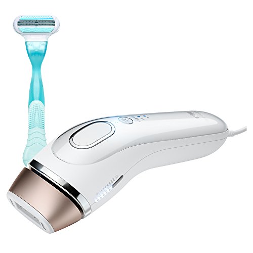 Braun Gillette Venus Silk-Expert IPL 5001 Intense Pulsed Light, 300,000 Flashes, Face & Body Hair Removal System with Razor
