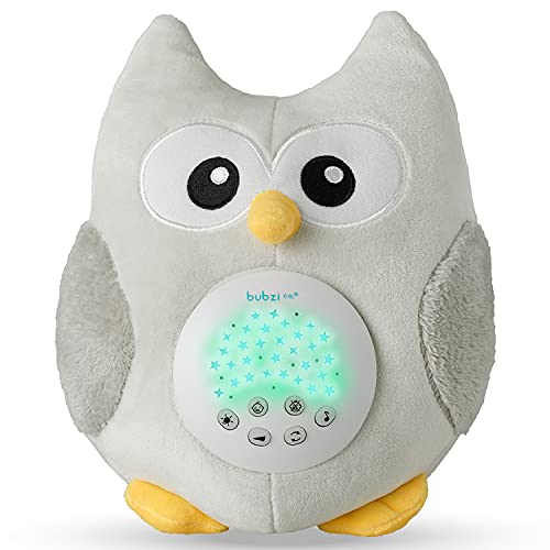Baby Sound Machine | Portable Owl Soother & Baby Night Light Projector | Comforting Electronic Infant Sleep Aid & Baby Shusher with White Noise