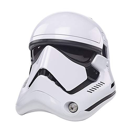 Star Wars The Black Series First Order Stormtrooper Premium Electronic Helmet, The Last Jedi Roleplay Collectible,Multi-Colored,Standard,F0012