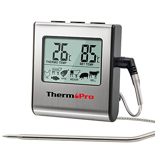 Barbacoa parrilla Smoker digital radio termómetro parrilla termómetro carne termómetro