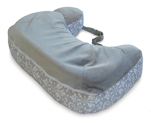 Boppy Best Latch Breastfeeding Pillow, Kensington Gray, Two-Sided Nursing Pillow