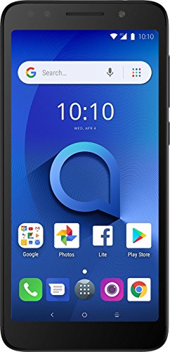 Alcatel 1X Unlocked Smartphone (AT&T/T-Mobile) - 5.3' 18:9 Display, Android Oreo (Go Edition), 8MP Rear Camera, 4G LTE - Dark Gray (U.S. Warranty)