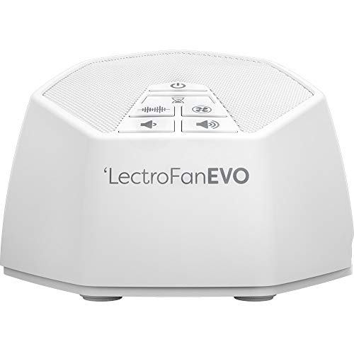 LectroFan Evo White Noise Sound Machine with 22 Unique Non-Looping Fan & White Noise Sounds & Sleep Timer, 1 Count