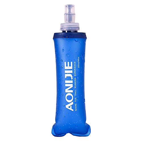 AONIJIE Sports Squeeze Plastic Water Bottles Push/Pull Cap Wide Mouth 500ml