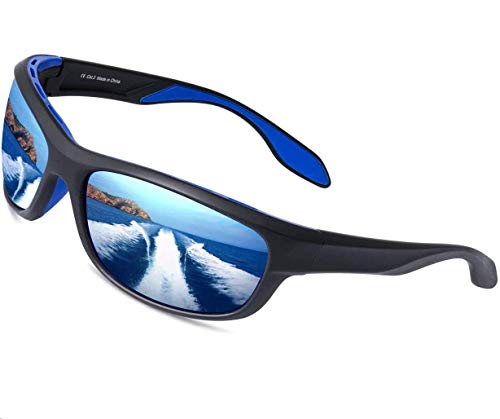 color negro Sunwise Pacific Gafas de sol deportivas para hombre resistente al agua y a los impactos con lente envolvente talla única adecuadas para actividades deportivas y fines de leasing 