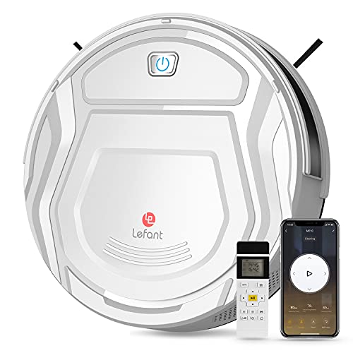 Lefant M210 Robot Vacuum Cleaner, 1800Pa Strong Suction,Slim, Quiet, Automatic Self-Charging Robotic Vacuum, Wi-Fi/App/Alexa/Remote Control,Ideal for Pet Hair Hard Floor and Low Pile Carpet