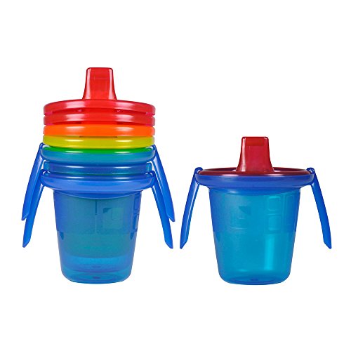 The First Years Take & Toss Spill-Proof Sippy Cups with Removable Handles, 7 Ounce, 4 Pack