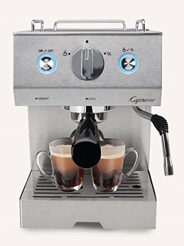 Capresso Cafe Pro Espresso Maker, 42 oz, Silver