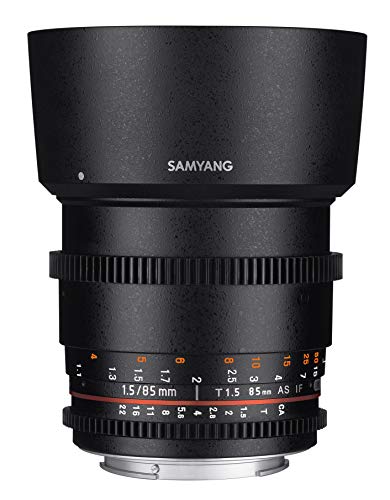 Samyang SYCV85M-C 85mm T1.5 Cine Lens for Canon VDSLR