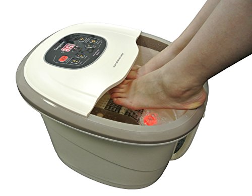 Carepeutic Motorized Hydro Therapy for Foot and Leg Spa Bath Massager, 17 Pound, Milk-White