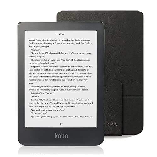 Kobo Clara HD & Black SleepCover Bundle | eReader | 6' Glare Free Touchscreen | Adjustable Brightness & Colour Temperature | WiFi | 8GB of Storage | Carta E Ink Technology
