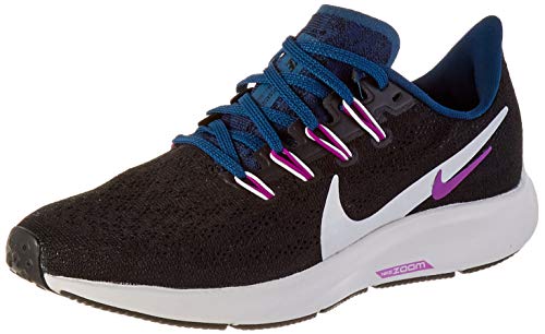 Nike Air Zoom Pegasus 36 Women's Running Shoe Black/Summit White-Valerian Blue Size 9