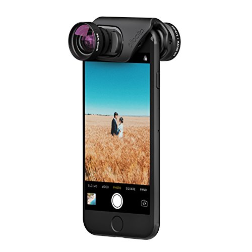 olloclip - CORE Lens Set for iPhone 8/8 Plus & iPhone 7/7 Plus - FISHEYE, Super-Wide and Macro 15x Premium Glass Lenses