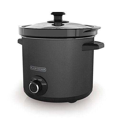 BLACK+DECKER SC4004D 4 Quart Slow Cooker Dial Control with Chalkboard Surface (Chalk Included)