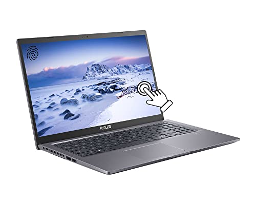 ASUS VivoBook 15.6' FHD Touchscreen Laptop 2022, 11th Gen Intel Quad-Core i5-1135G7(Up to 4.2GHz), 16GB DDR4 RAM 512GB PCIe SSD, Backlit Keyboard, Fingerprint, WiFi5, Win 10, Grey w/ 3in1 Accessories