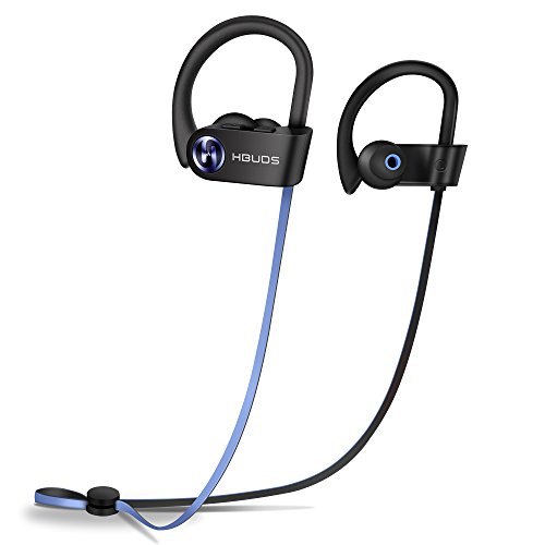 Bluetooth Headphones, Best Wireless Sport Earphones Hbuds H1 w/Mic IPX7 Waterproof HD Stereo in Ear Earbuds for Gym Running Working Out 9 Hour Battery Noise Cancelling (Purple)
