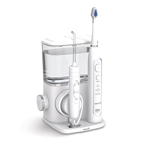 Waterpik CC-01 Complete Care 9.0 Sonic Electric Toothbrush with Water Flosser, White
