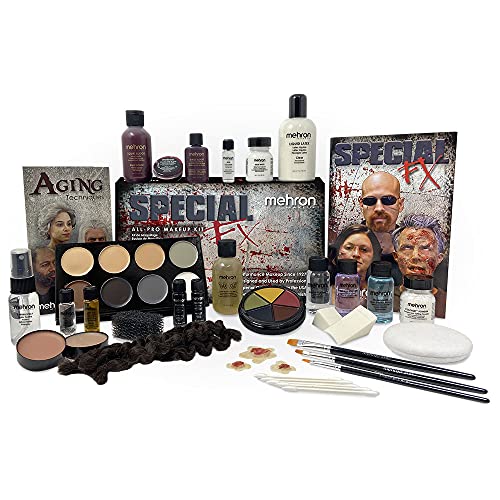Mehron Makeup Special FX Makeup Kit for Halloween, Horror, Cosplay, Trauma, Blood Special Effects, Wounds, Injuries, Stage, Theater, Education, Old Age Effects