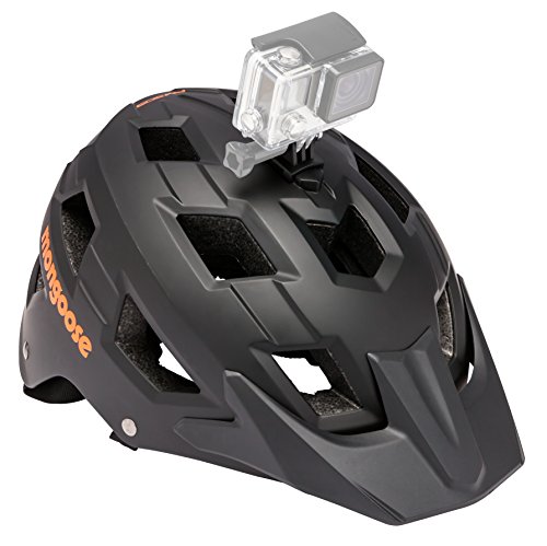 Mongoose Capture Adult Bike Helmet with Go Pro Camera Mount, Black