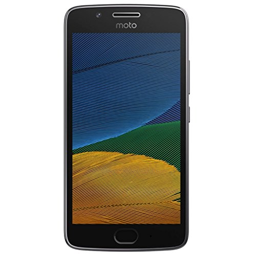 Motorola Moto G5+ Plus 32GB (5th Generation) XT1680 - 5.2' Full HD, Snapdragon 625, Single SIM GSM Factory Unlocked - International Version - No Warranty (Lunar Gray)