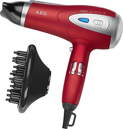 AEG Professional Hairdryer with Eco Save and Ion Technology Red by AEG