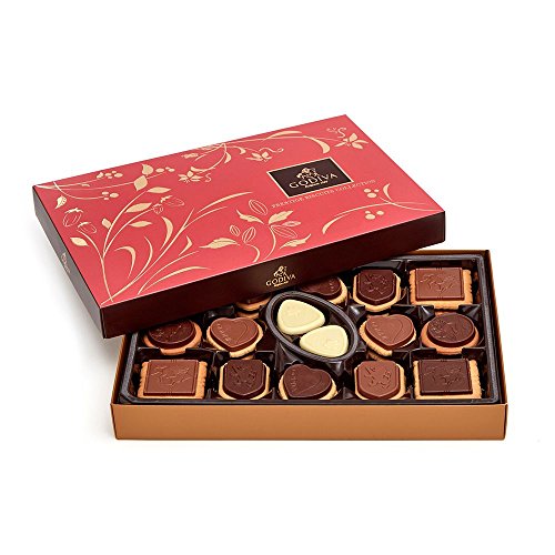 Godiva Chocolatier Assorted Chocolate Box of Biscuits, 32 pc.