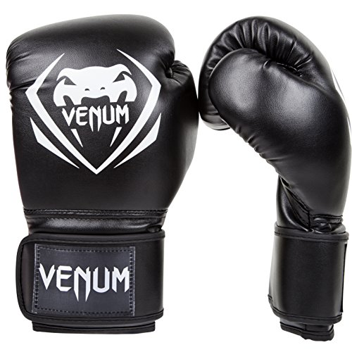 Venum Contender Boxing Gloves - Black/White - 10-Ounce