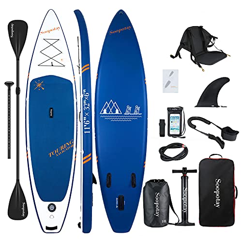 Inflatable SUP Stand Up Paddle Board, 11'6'' Touring SUP Board, Inflatable SUP Board, iSUP Board Package with All Accessories, 11'6'' x 32'' x 6''