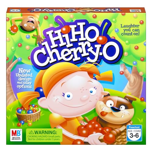 Hasbro Gaming Hi Ho! Cherry-O Board Game for 2 to 4 Players Kids Ages 3 and Up (Amazon Exclusive)