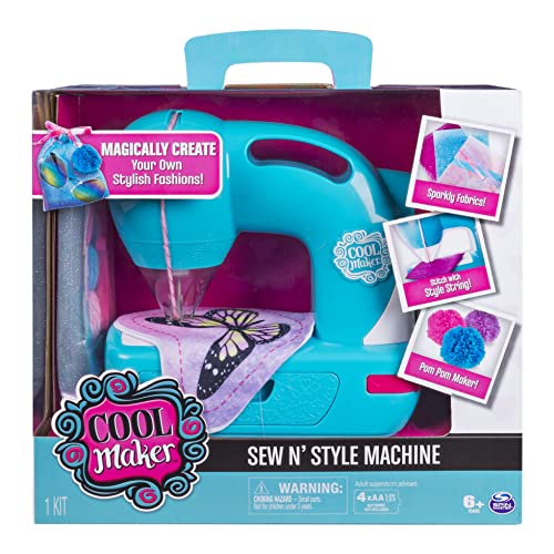 Cool Maker - Sew N’ Style Sewing Machine with Pom-Pom Maker Attachment (Edition May Vary)